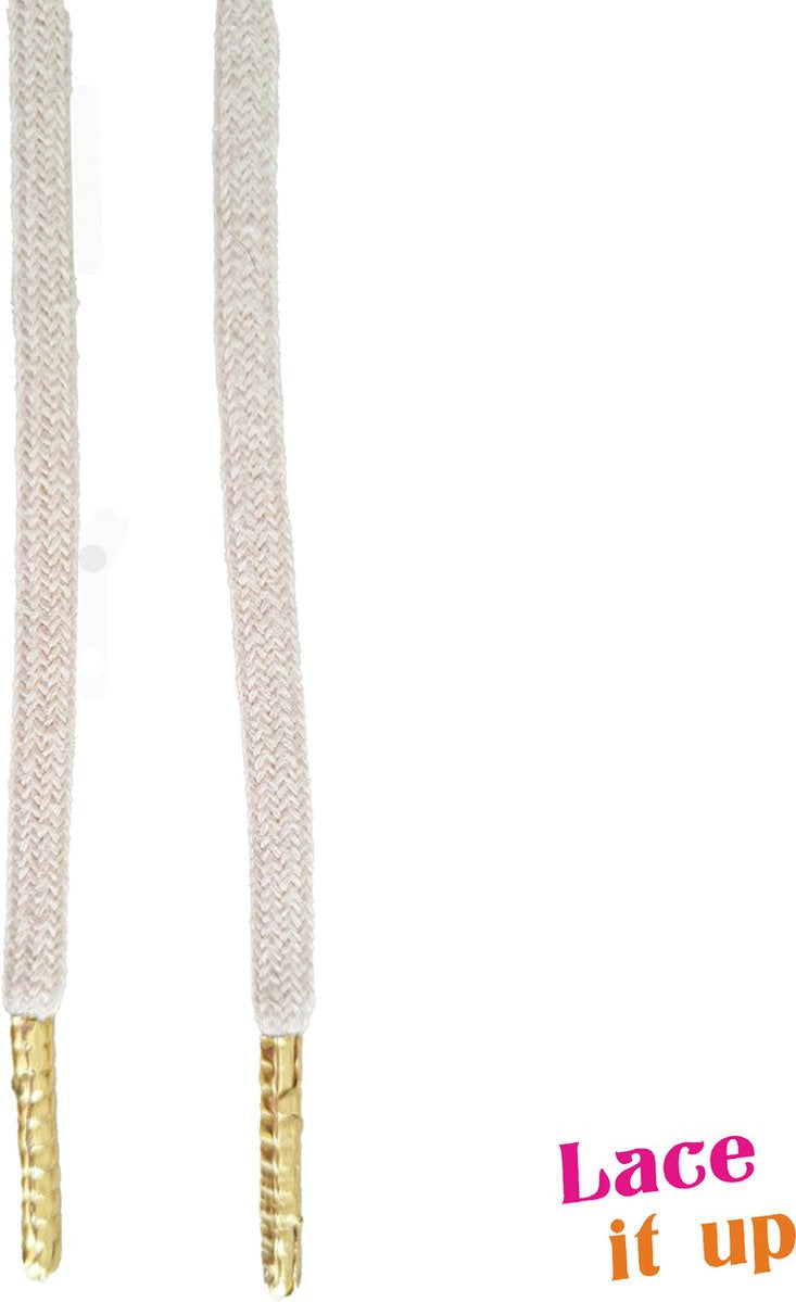 Schoenveters rond ecru