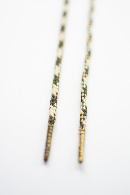 Forest Trail – ronde koordveters groen-beige streep