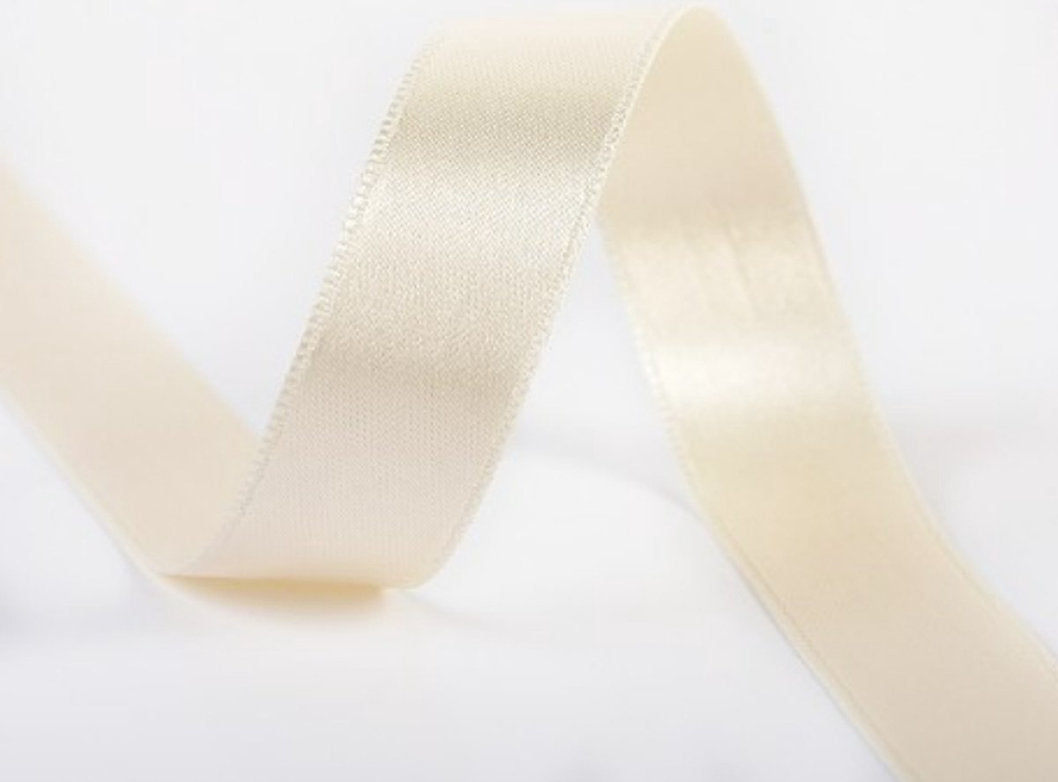 Cloud Pearl - Luxe satijnen veters ivoor wit