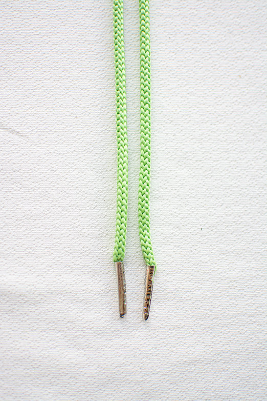 Schoenveters rond - koord licht groen