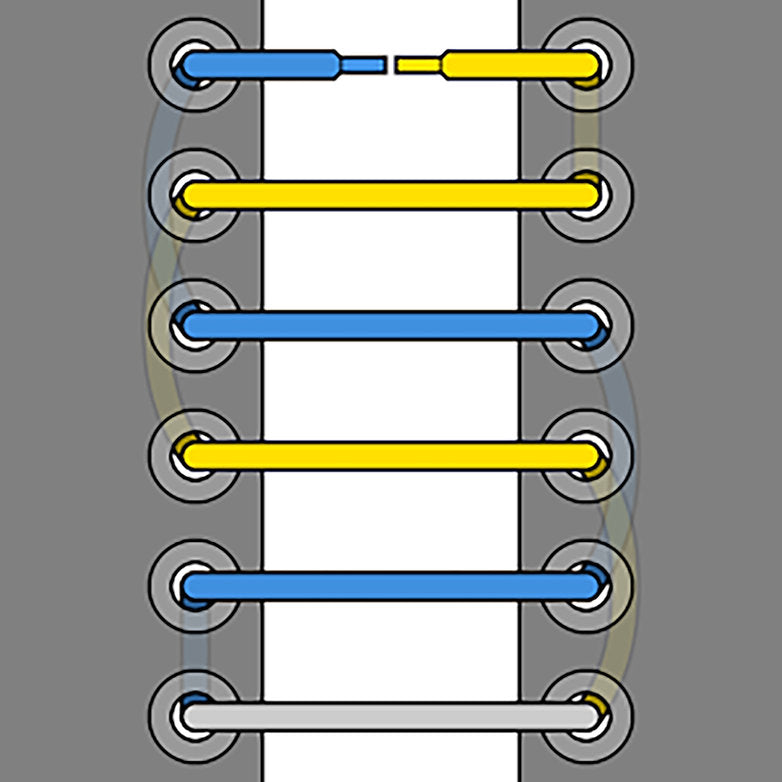 Stardust White – platte veters met pailletten