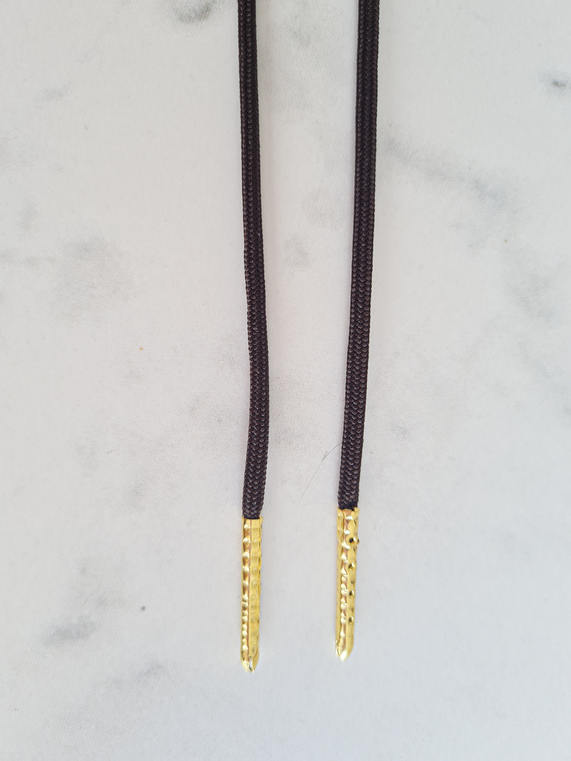 Schoenveters rond fijn uni bruin