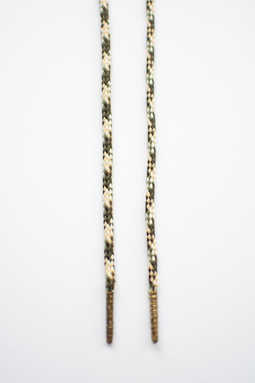 Forest Trail – ronde koordveters groen-beige streep