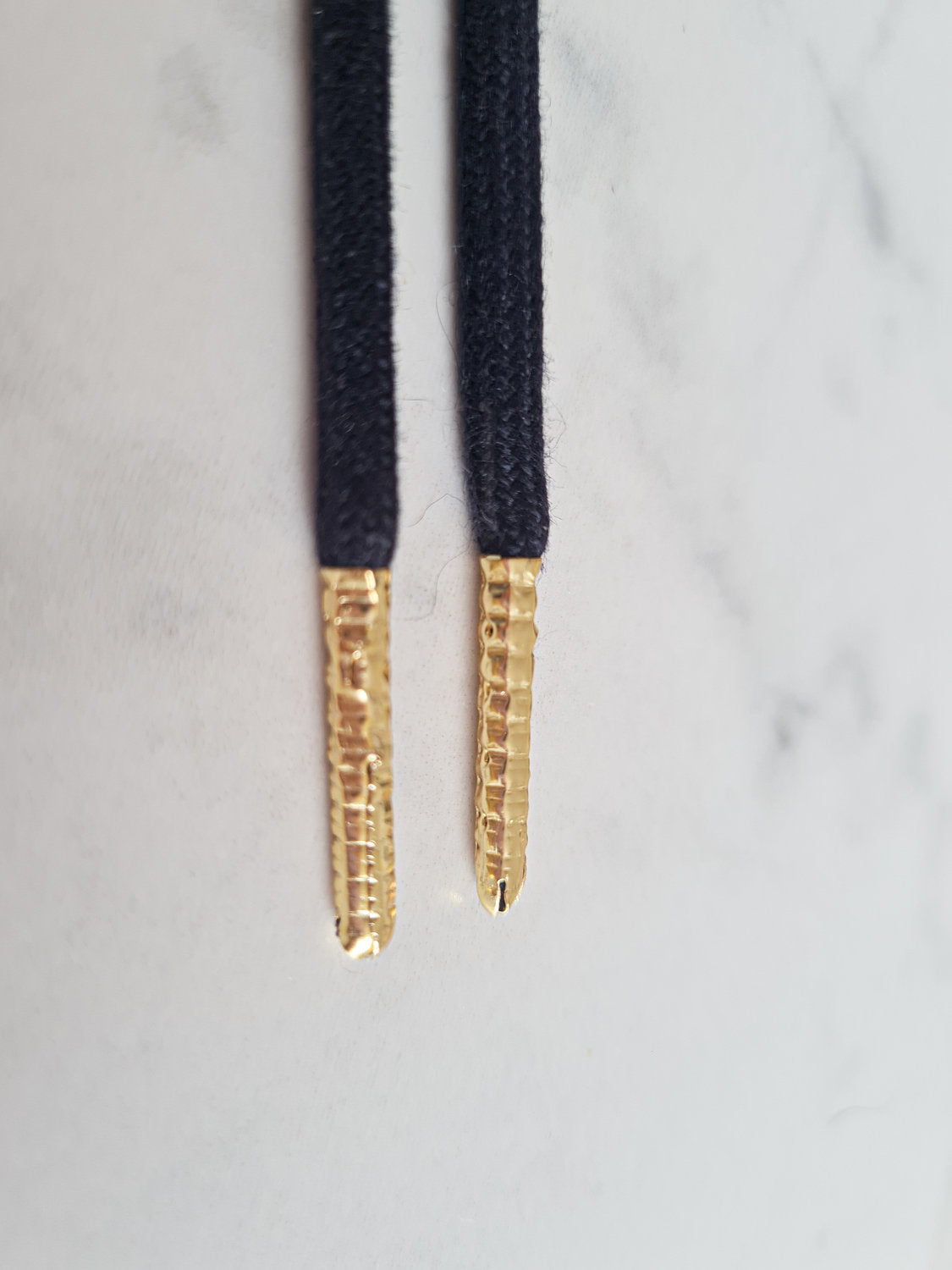 Schoenveters uni rond zwart