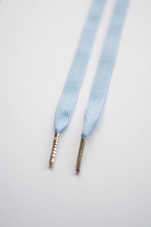 Schoenveters - uni licht blauw