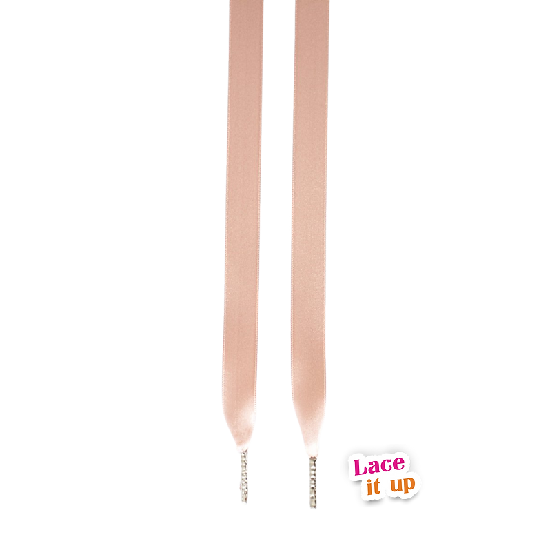 Dusty Rose Luxe – Satijnen veters oudroze