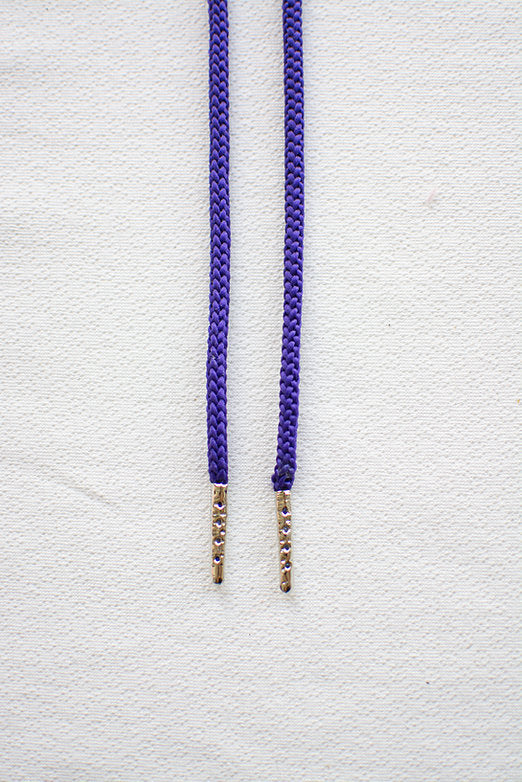 Schoenveters rond - koord paars