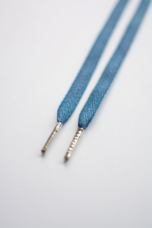 Schoenveters - blauw denim jeans