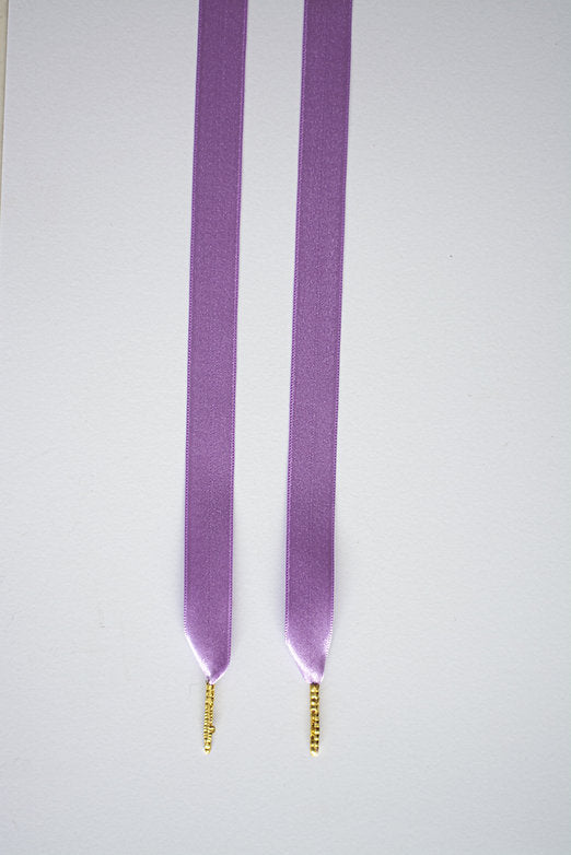 Lavender Luxe – platte satijnen veters lila paars