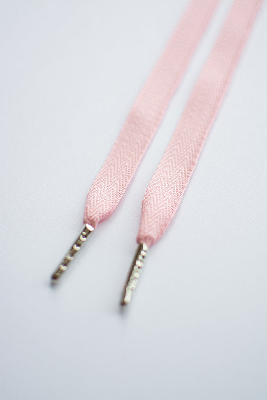 Schoenveters - uni licht roze