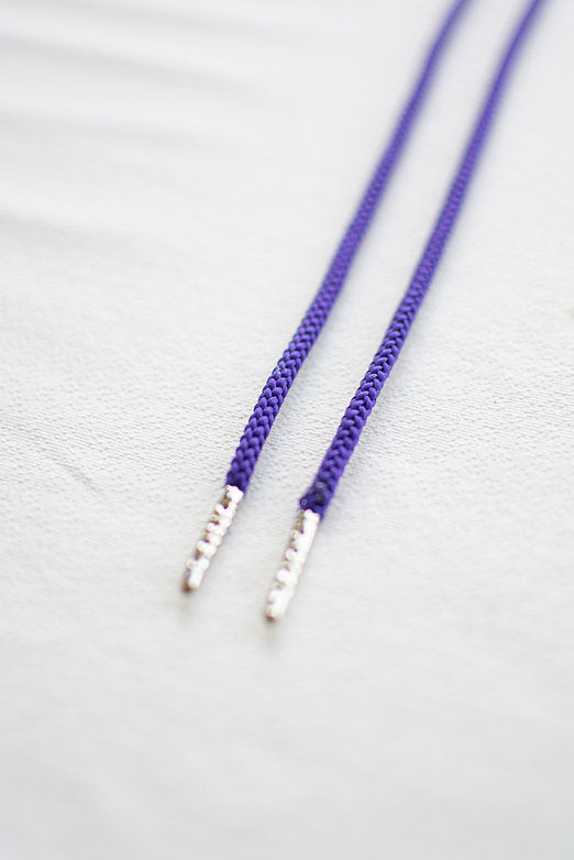 Schoenveters rond - koord paars