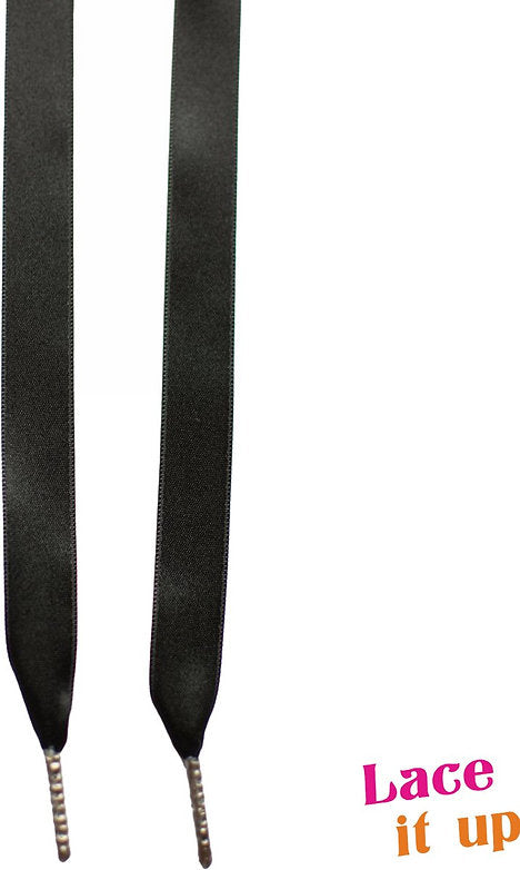 Midnight Luxe – Satijnen schoenveters zwart