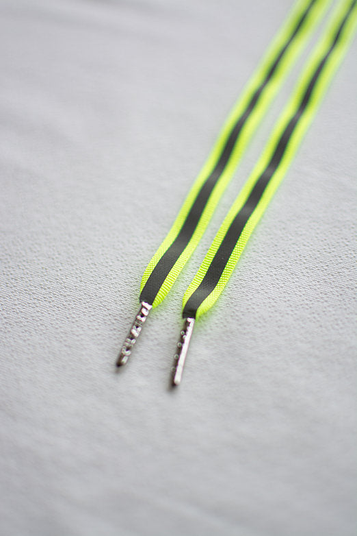 Schoenveters plat safety veiligheid - fluorescerend en reflecterend