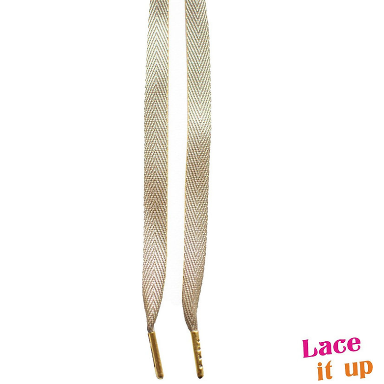 Gold Rush – metallic sneaker-veters in goud