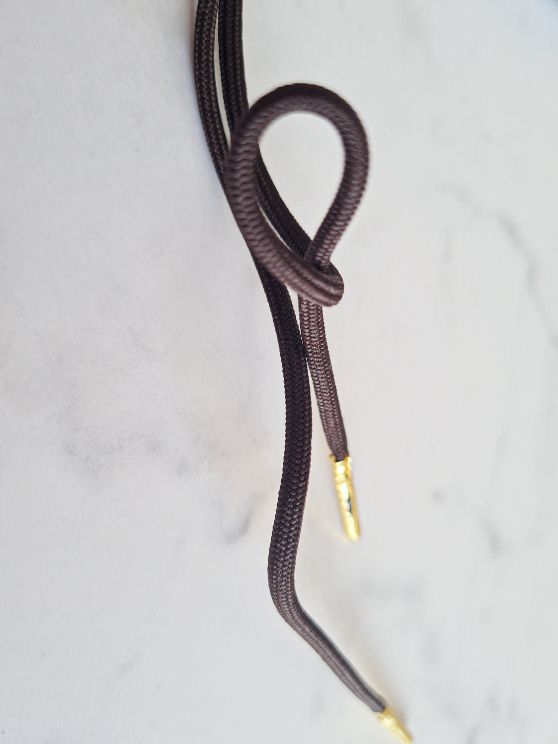 Schoenveters rond fijn uni bruin