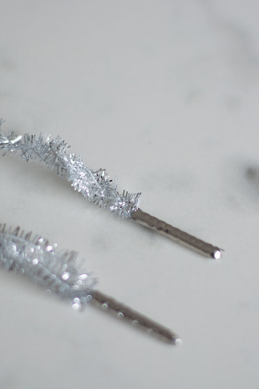 Schoenveters zilver - slinger