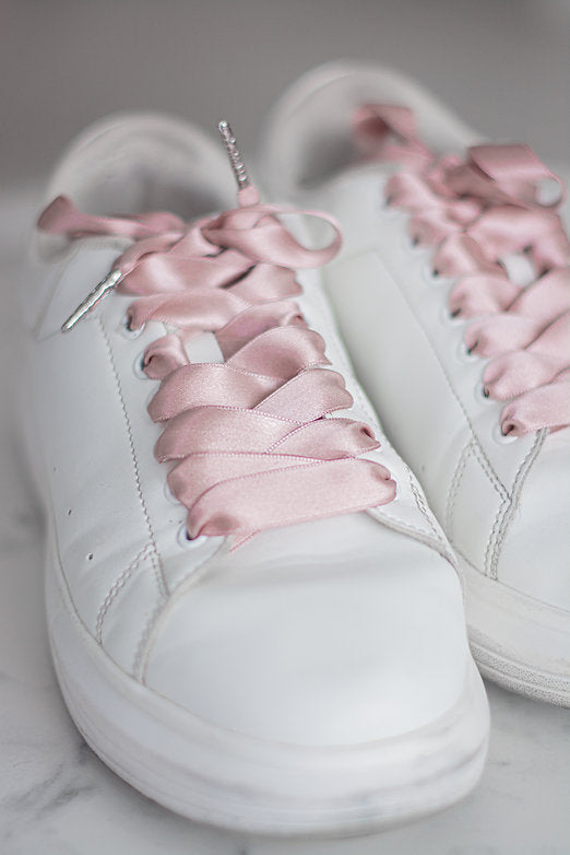 Dusty Rose Luxe – Satijnen veters oudroze