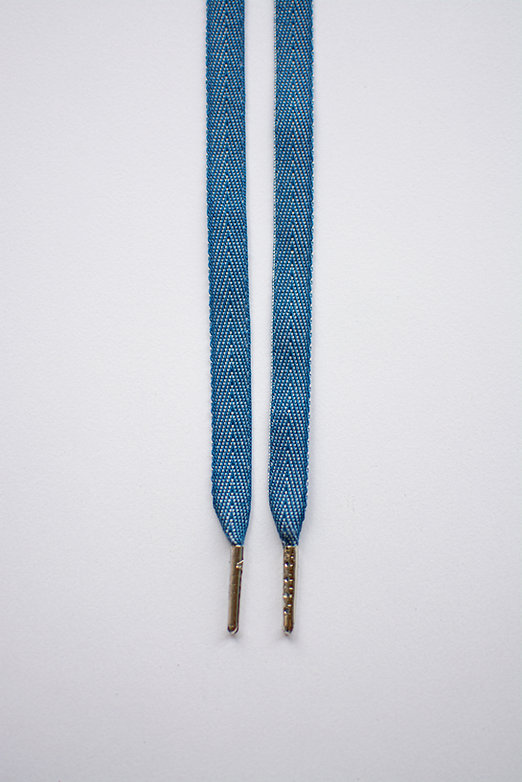 Schoenveters - blauw denim jeans