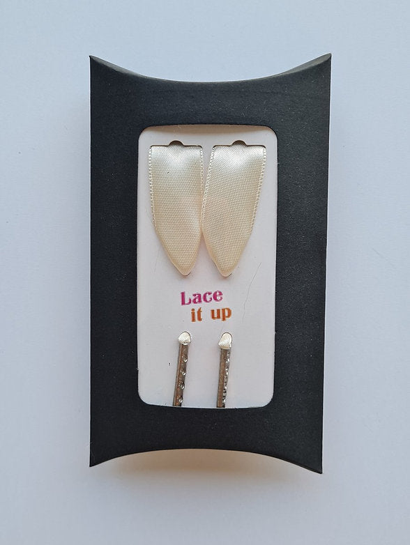 Cloud Pearl - Luxe satijnen veters ivoor wit