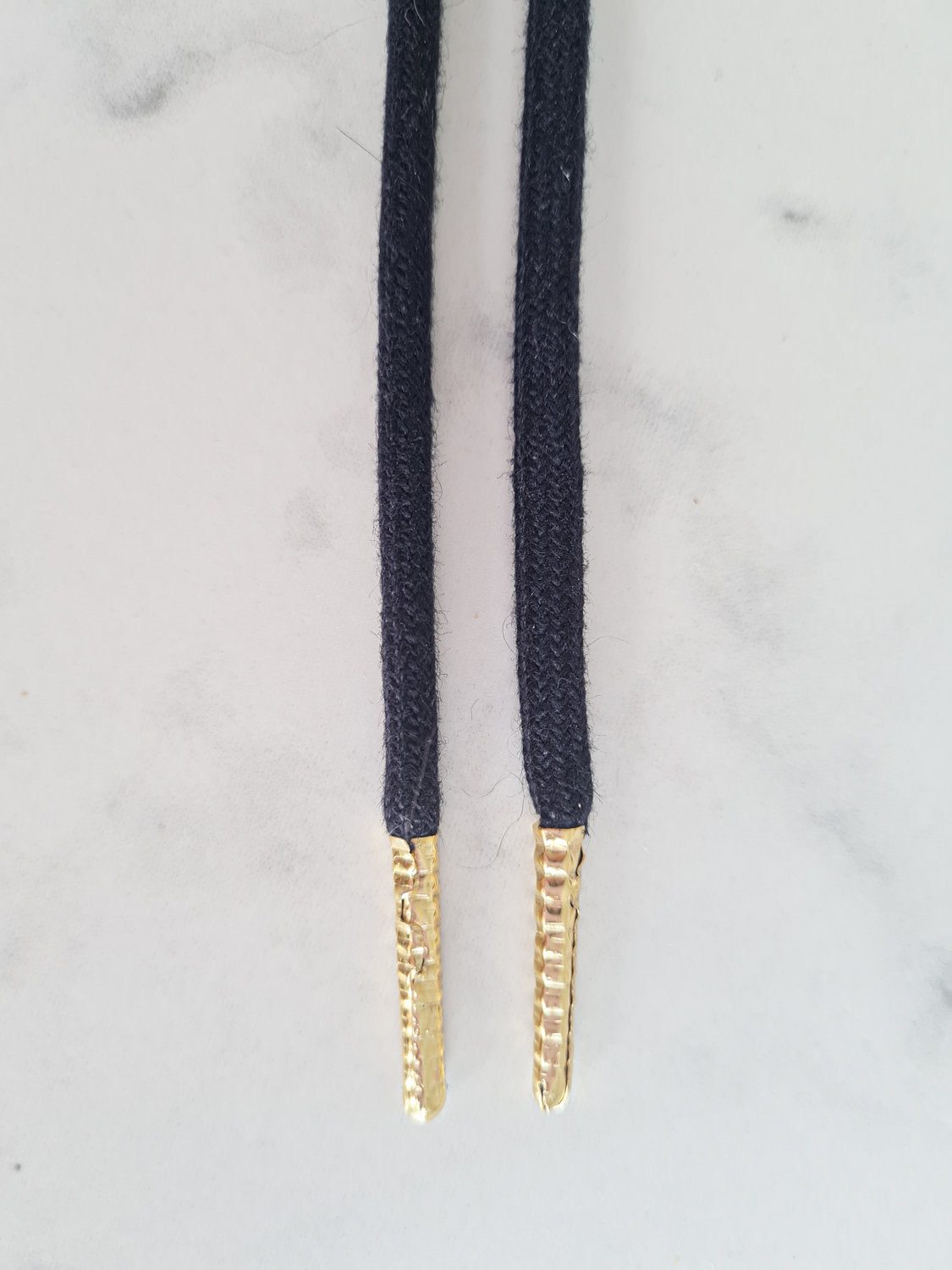 Schoenveters uni rond zwart