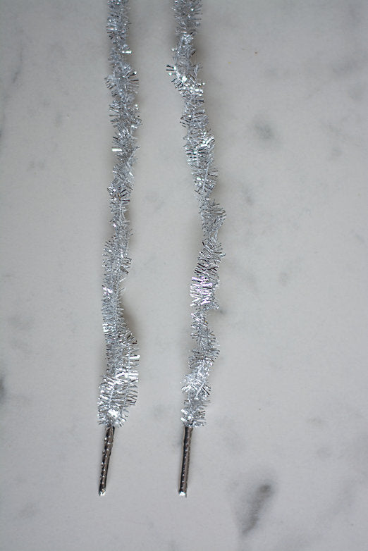 Schoenveters zilver - slinger