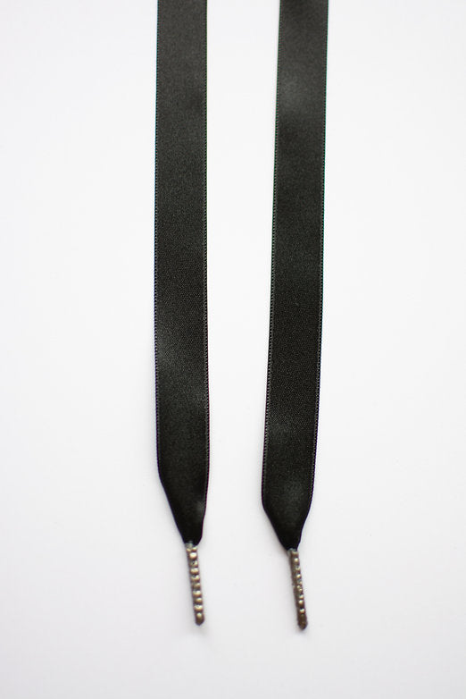 Midnight Luxe – Satijnen schoenveters zwart