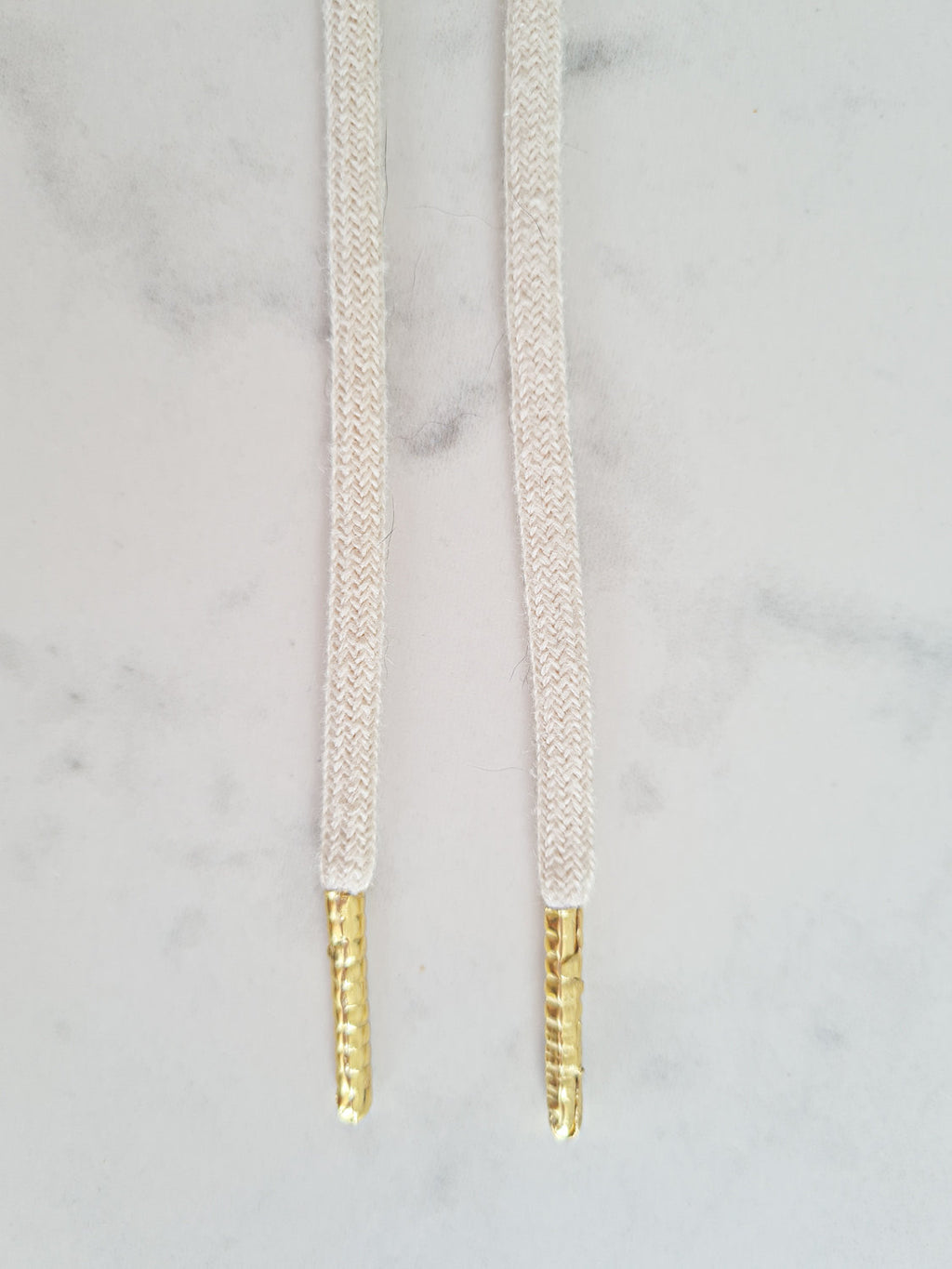 Schoenveters rond ecru