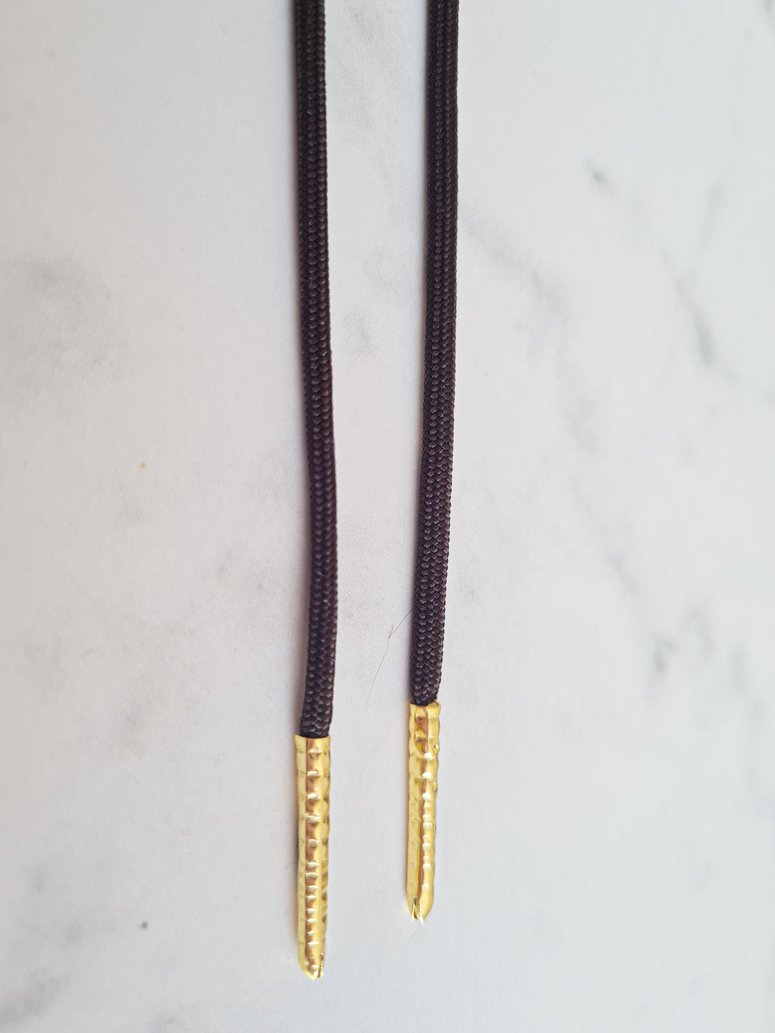 Schoenveters rond fijn uni bruin