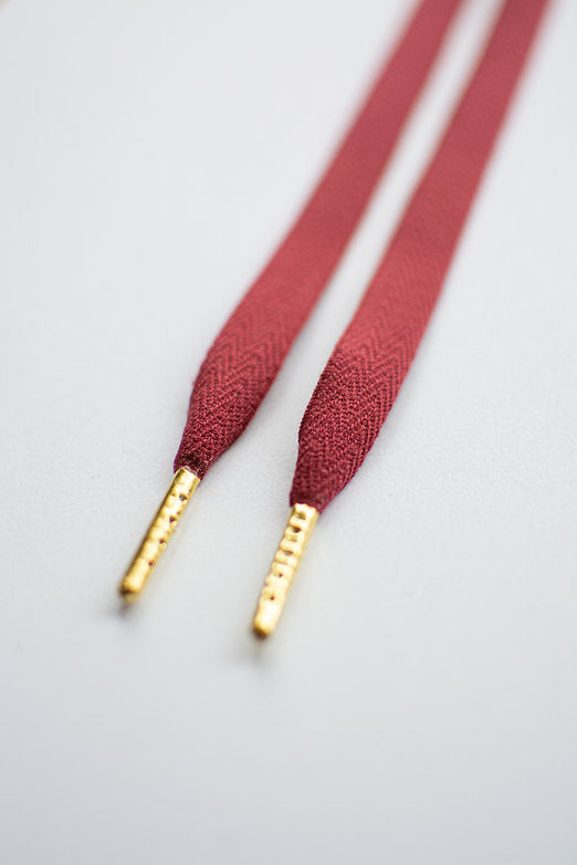 Schoenveters - uni bordeaux rood
