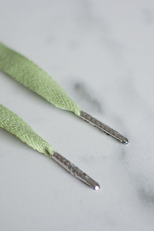 Schoenveters - uni pastel groen