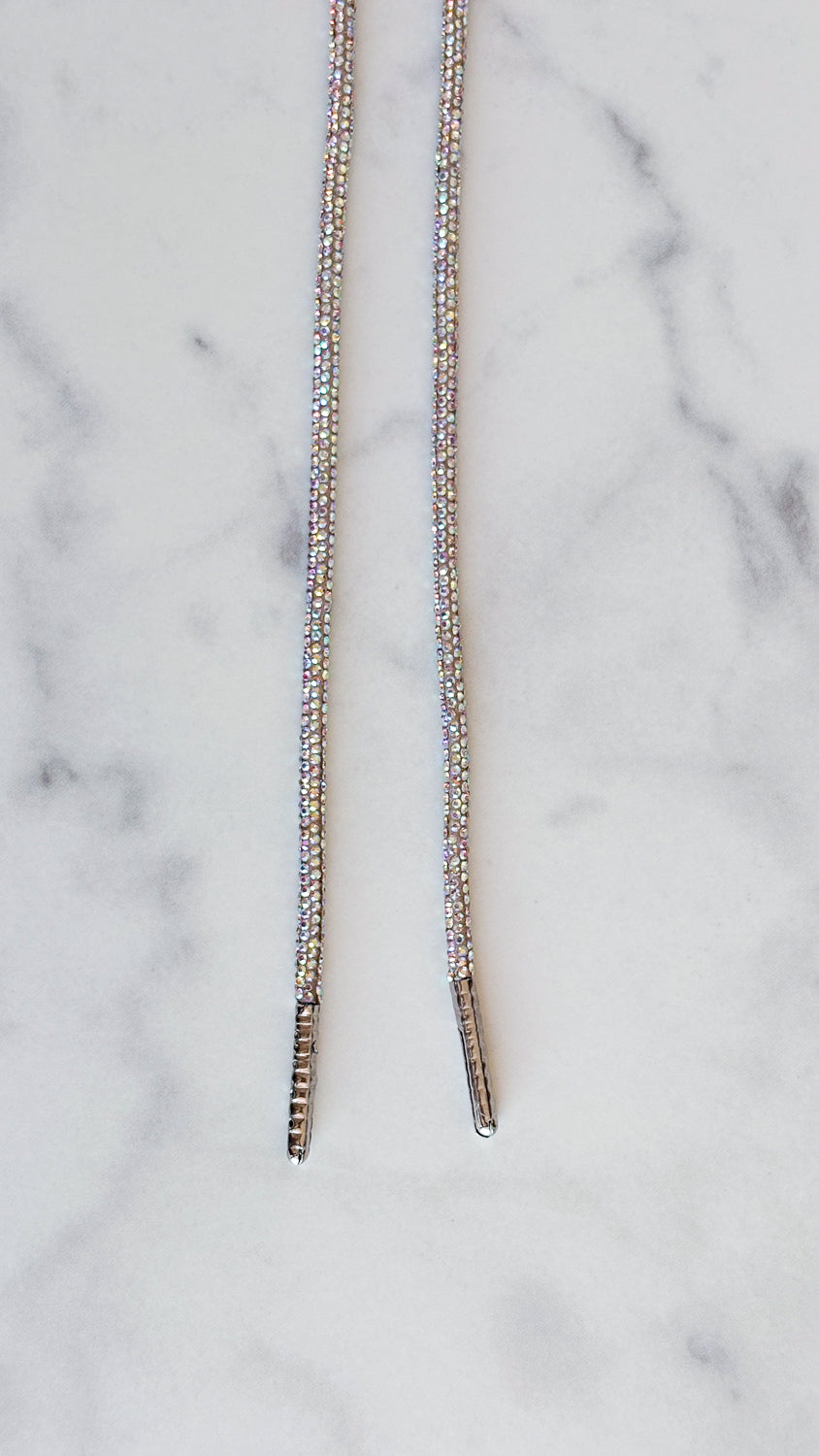 Diamond Kicks - Ronde veters met strass