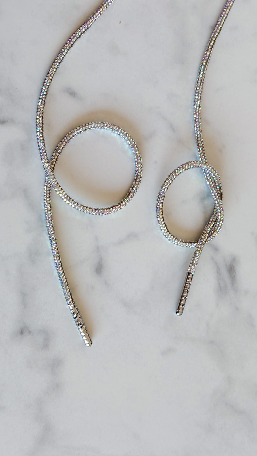 Diamond Kicks - Ronde veters met strass