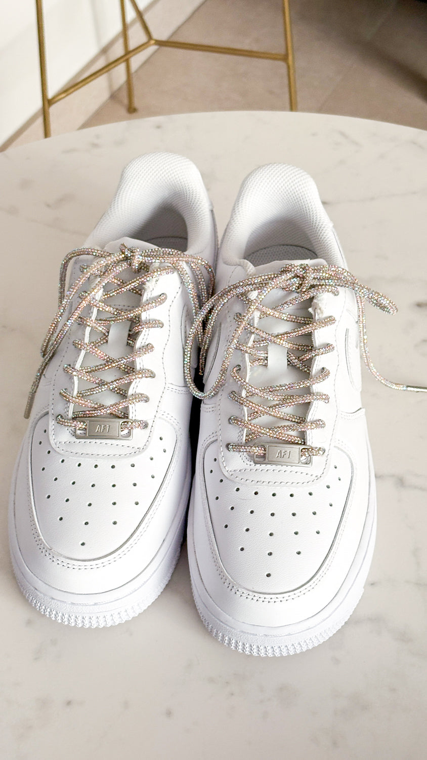 Diamond Kicks - Ronde veters met strass