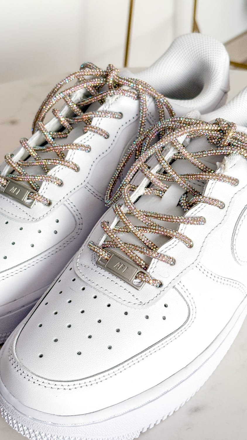 Diamond Kicks - Ronde veters met strass