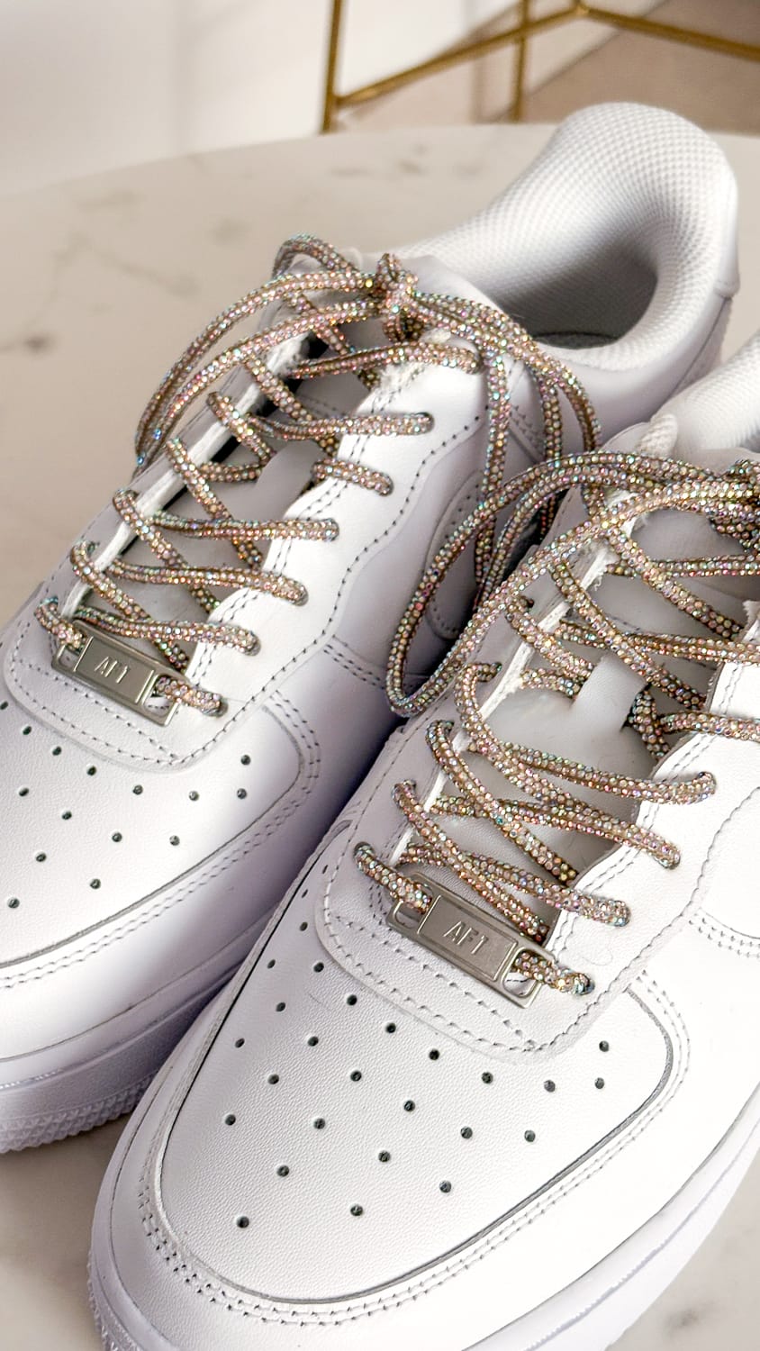 Diamond Kicks - Ronde veters met strass