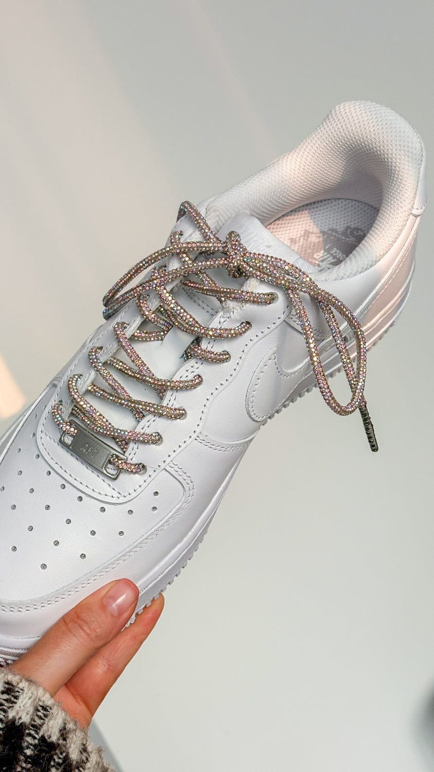 Diamond Kicks - Ronde veters met strass