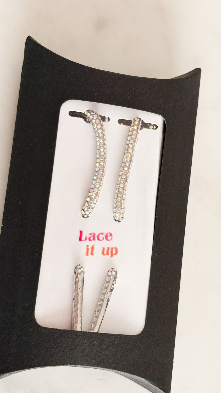 Diamond Kicks - Ronde veters met strass