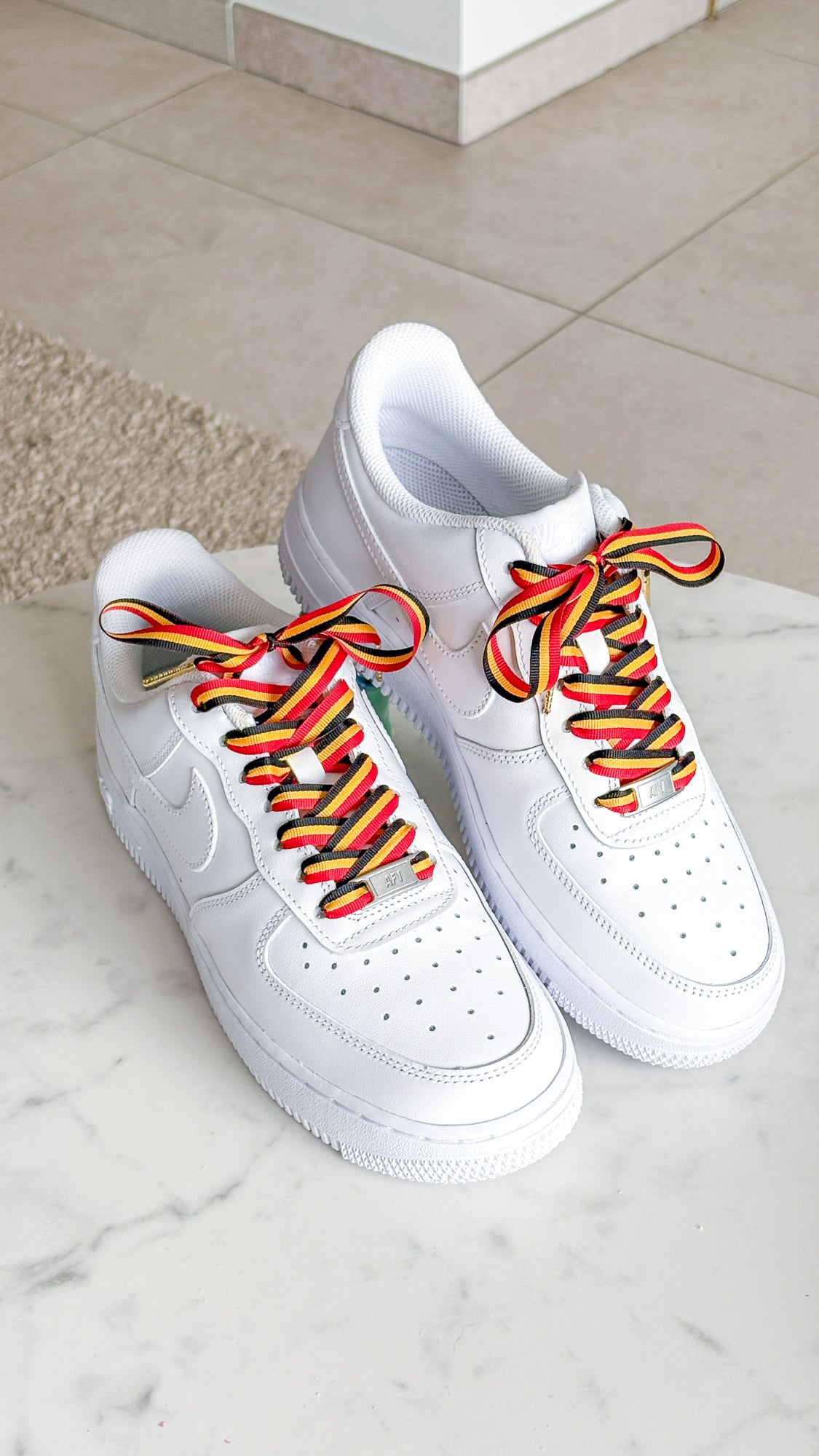 Belgian Bold – sneaker-veters in zwart-geel-rood