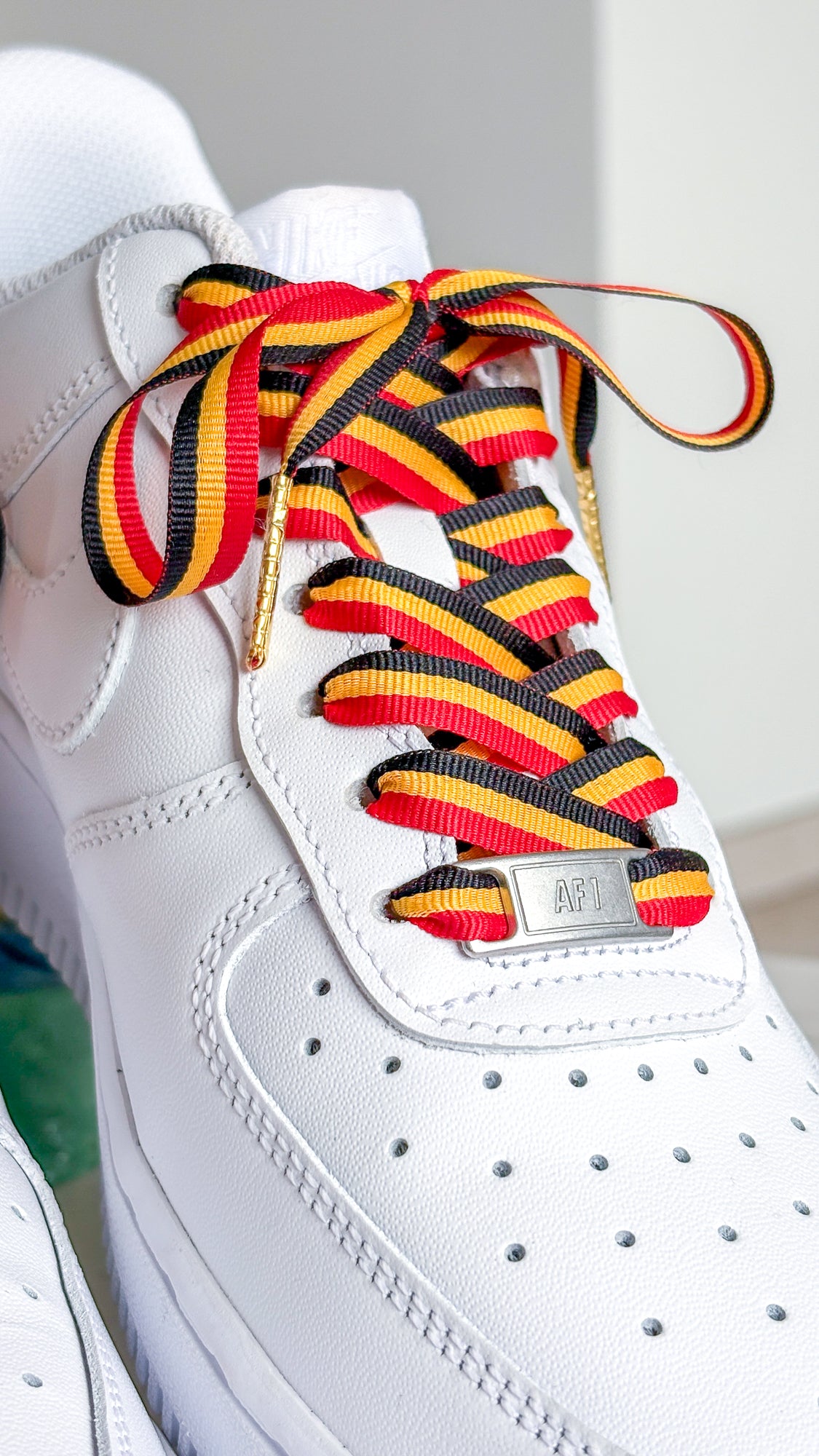 Belgian Bold – sneaker-veters in zwart-geel-rood