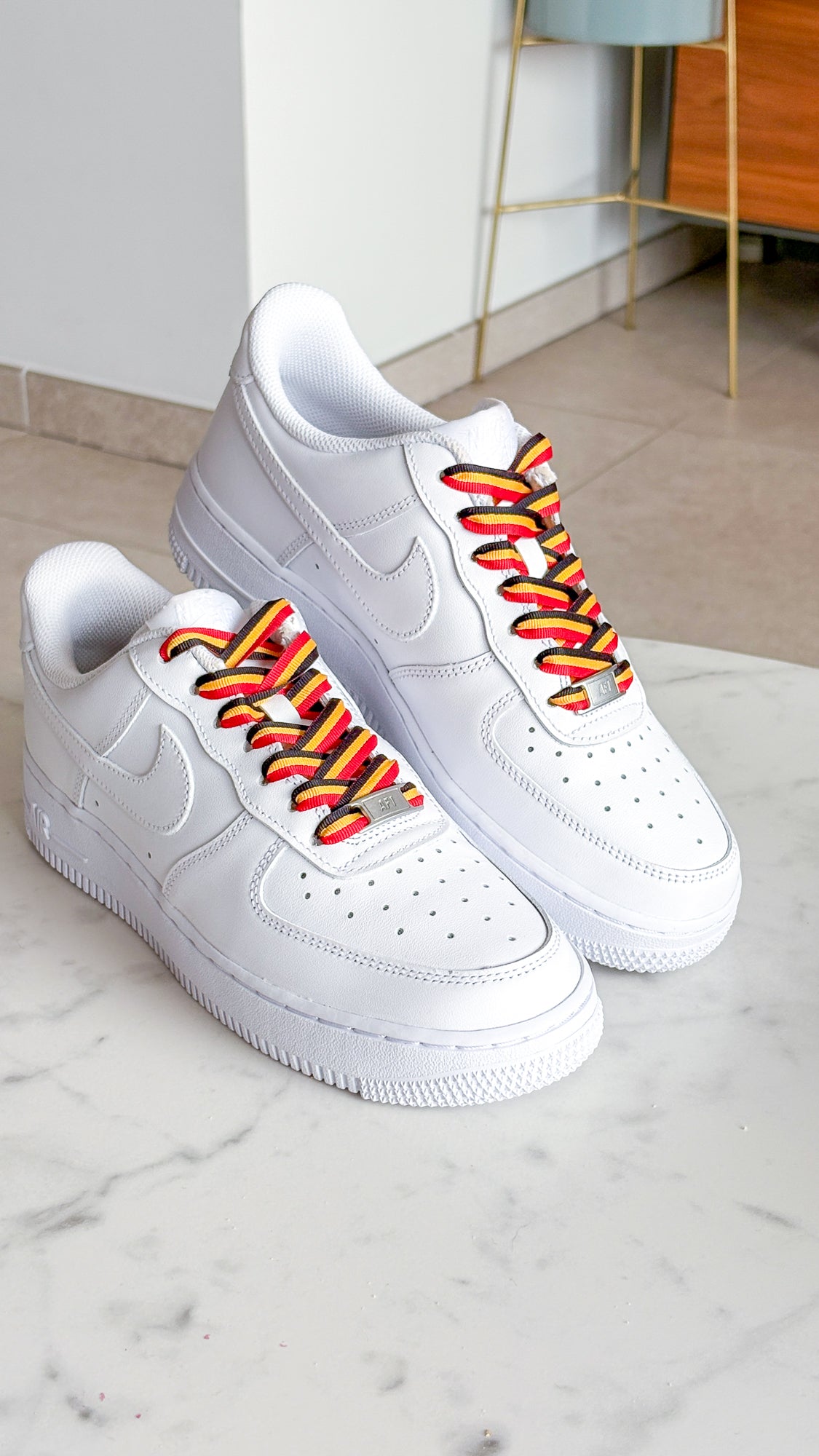 Belgian Bold – sneaker-veters in zwart-geel-rood