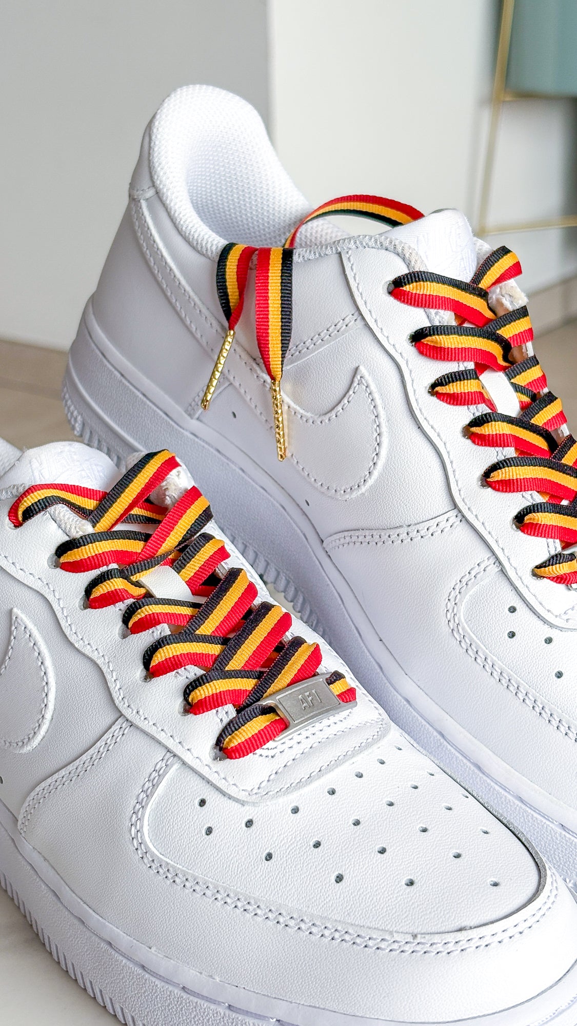 Belgian Bold – sneaker-veters in zwart-geel-rood