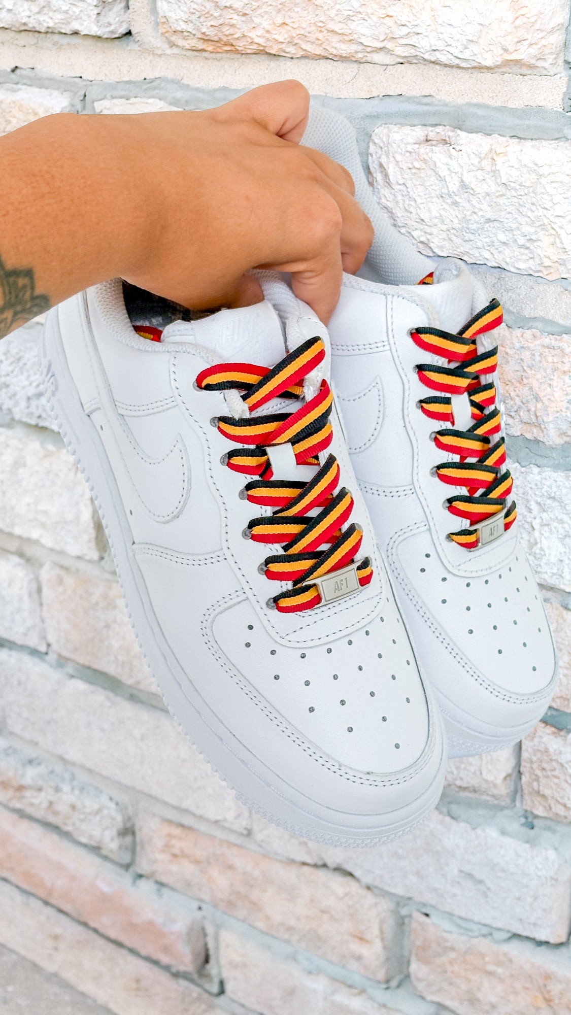 Belgian Bold – sneaker-veters in zwart-geel-rood