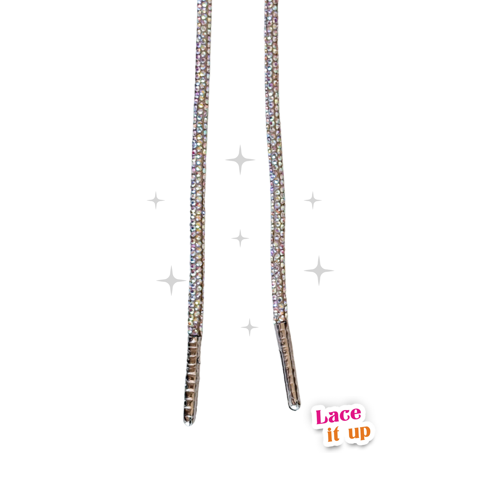 Diamond Kicks - Ronde veters met strass