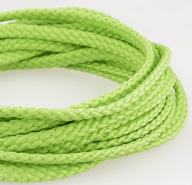 Schoenveters rond - koord licht groen