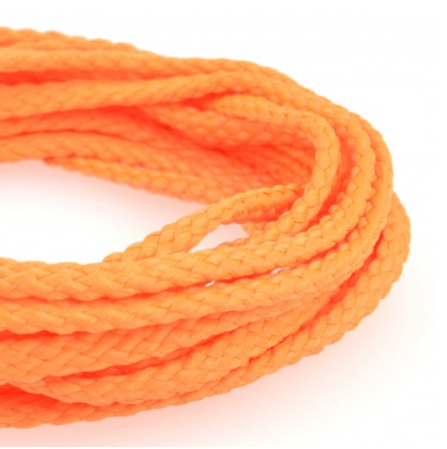 Schoenveters rond - koord fluo oranje