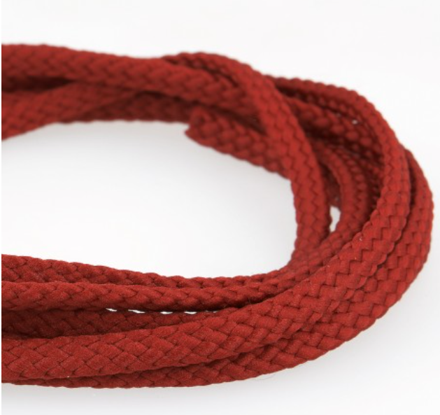 Schoenveters rond koord bordeaux